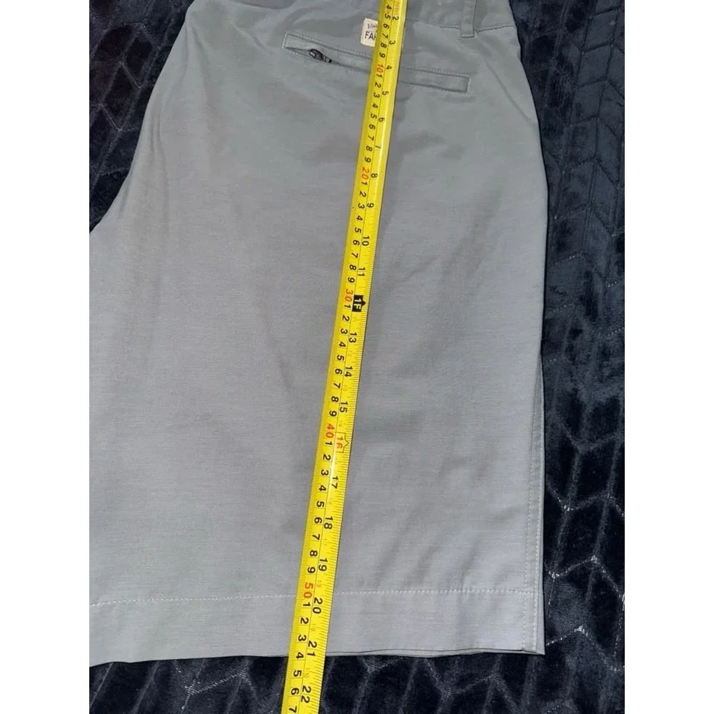 Faherty Shorts Mens Gray All Day Hybrid Quick Dry Stretch Drawstring Size 38